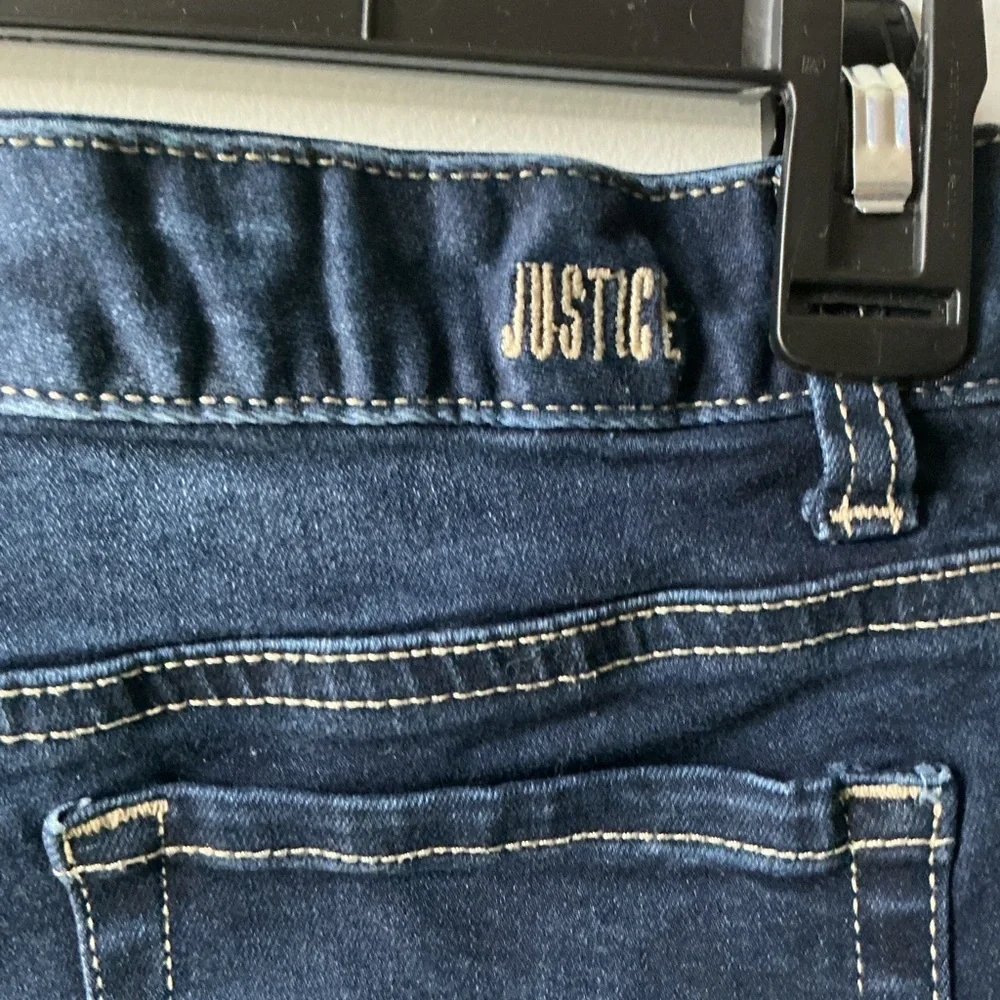 Justice Dark Blue Denim Jeans